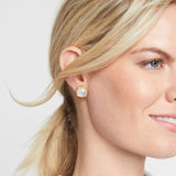 Honey Stud Earring, Iridescent Coral-Julie Vos