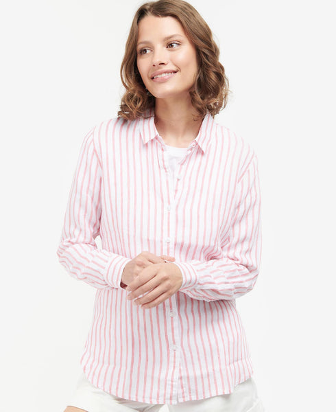 Barbour Marine Shirt, Pink Punch-Barbour