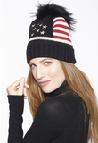 Stars & Stripes Hat-Black-Linda Richards