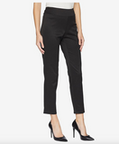 Krazy Larry Pull-On Pique Ankle Pants - Black-Krazy Larry