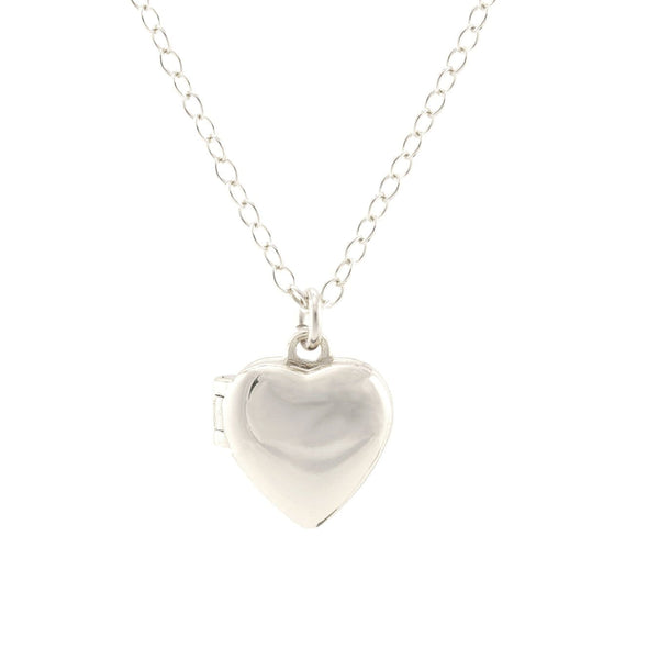 Sterling Heart Locket Necklace-Kris Nations